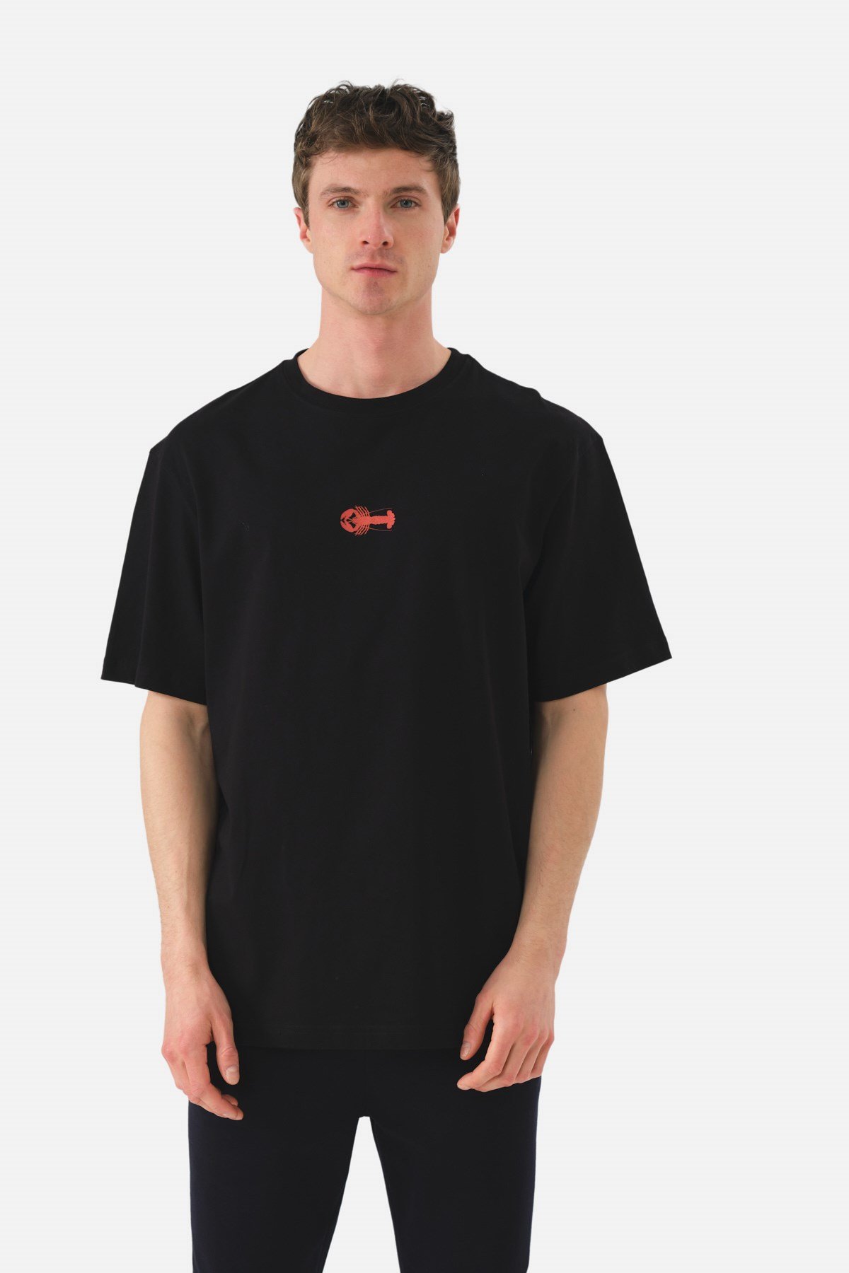 JOHN FRANK OVERSIZE T-SHIRT SİYAH