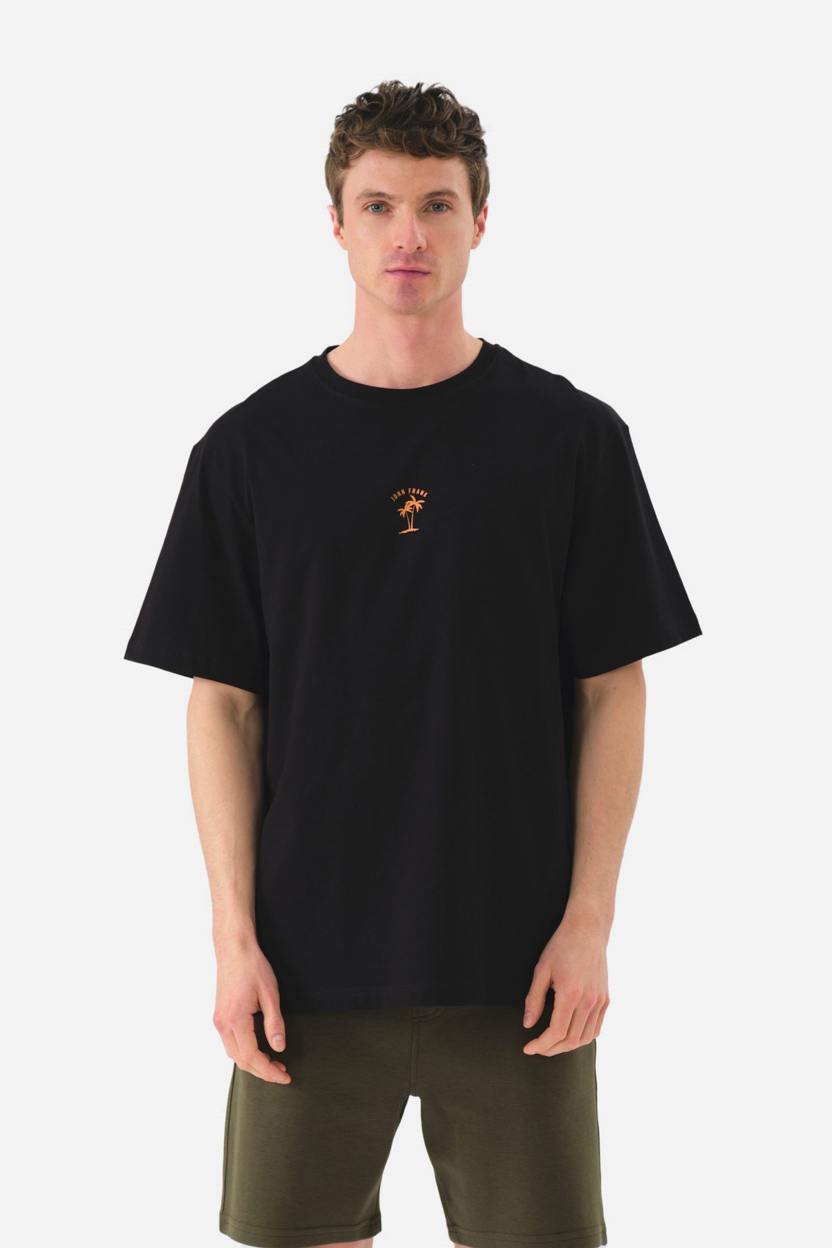 JOHN FRANK OVERSIZE T-SHIRT SİYAH