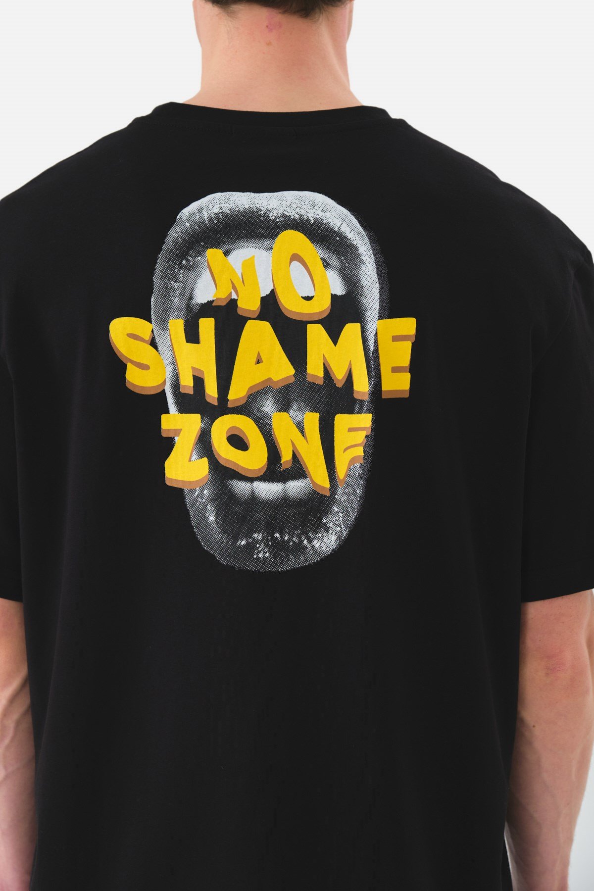 JOHN FRANK OVERSIZE T-SHIRT SİYAH