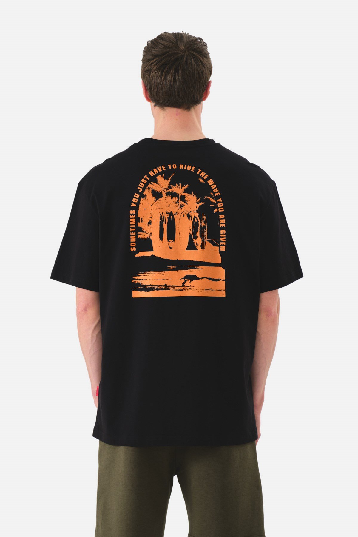 JOHN FRANK OVERSIZE T-SHIRT SİYAH