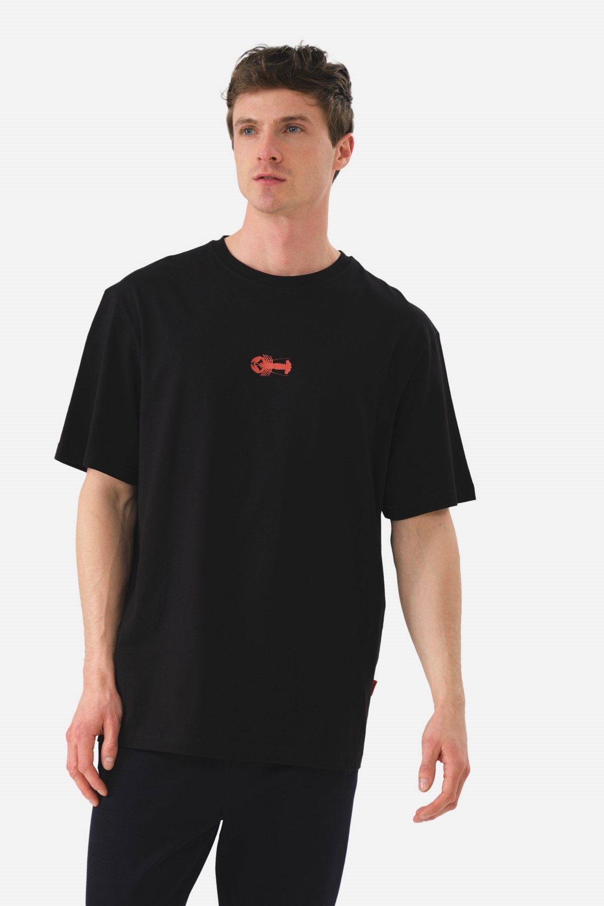 JOHN FRANK OVERSIZE T-SHIRT SİYAH