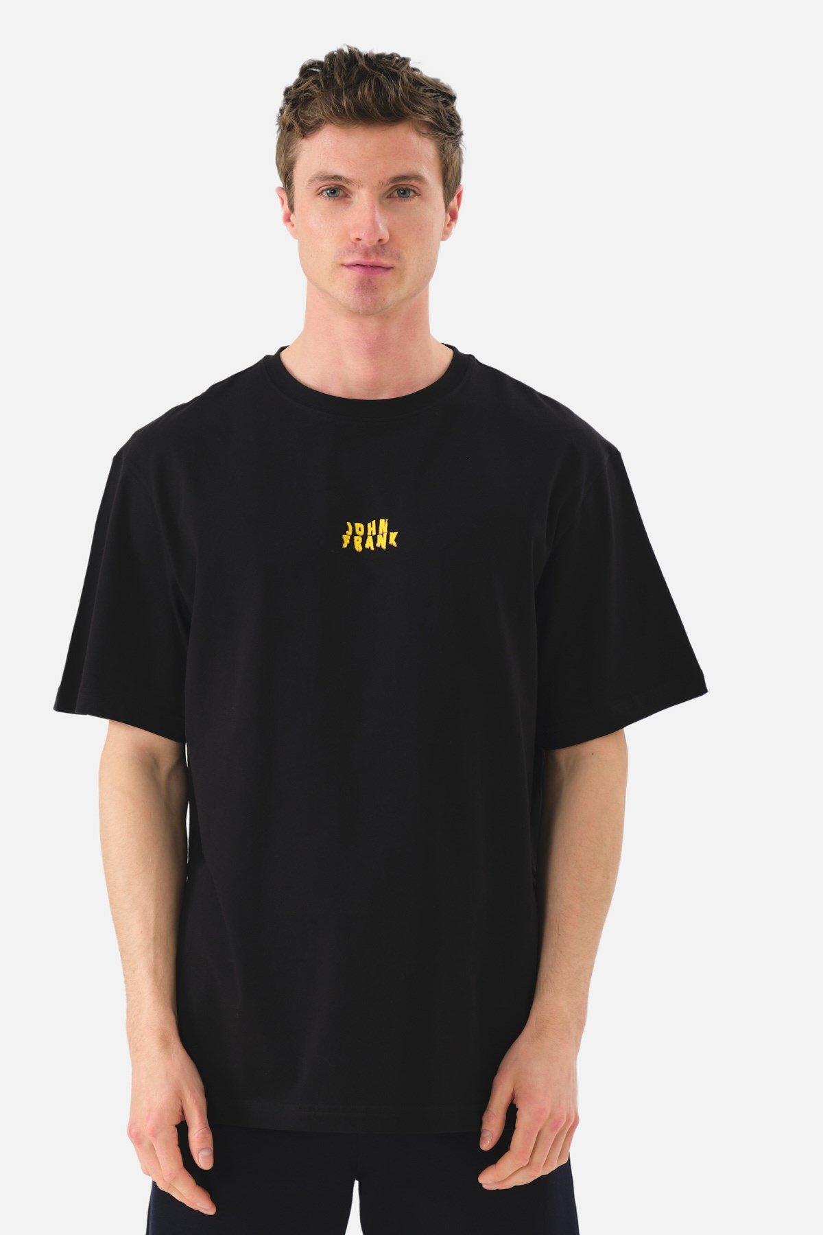 JOHN FRANK OVERSIZE T-SHIRT SİYAH