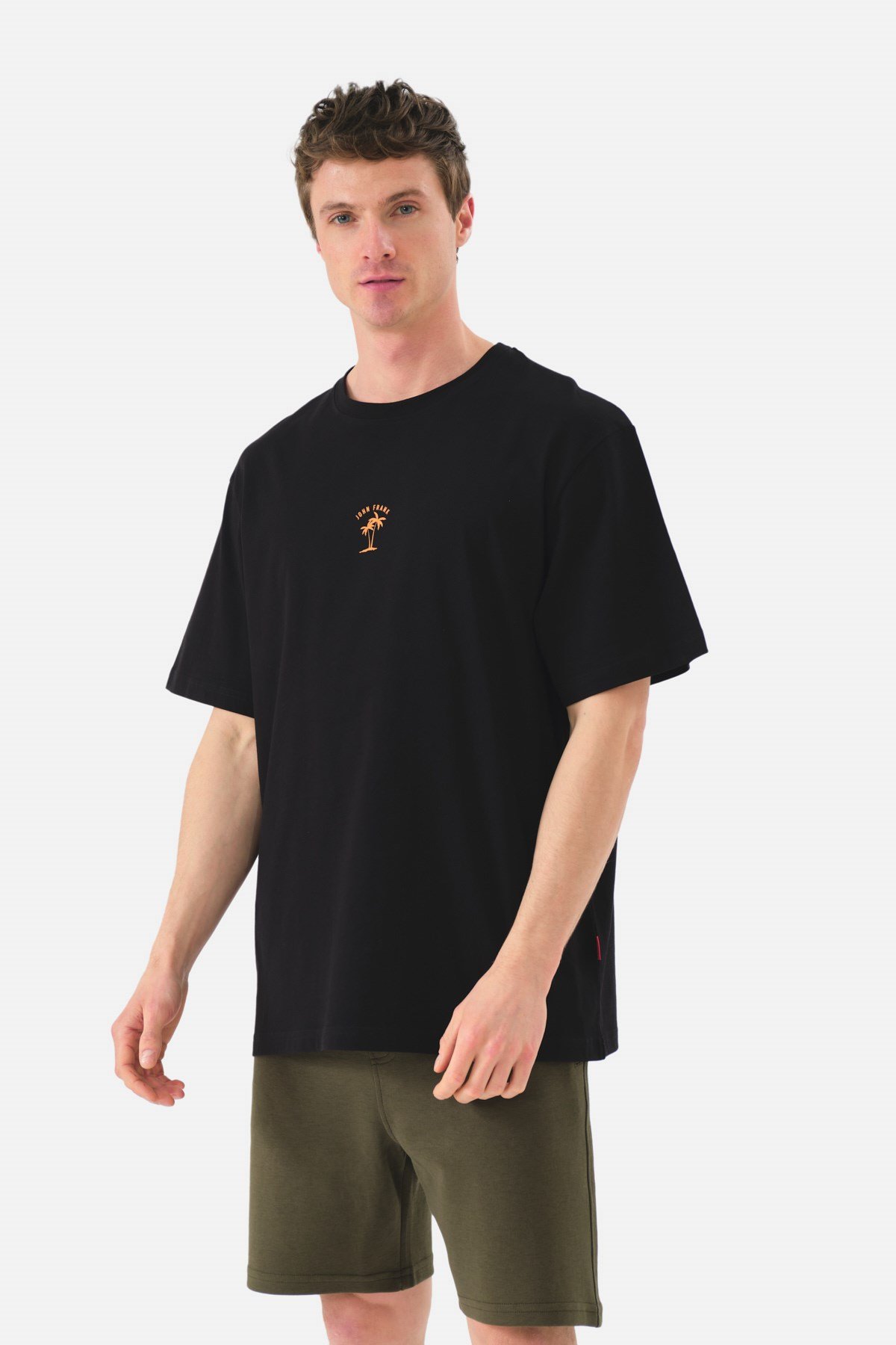JOHN FRANK OVERSIZE T-SHIRT SİYAH