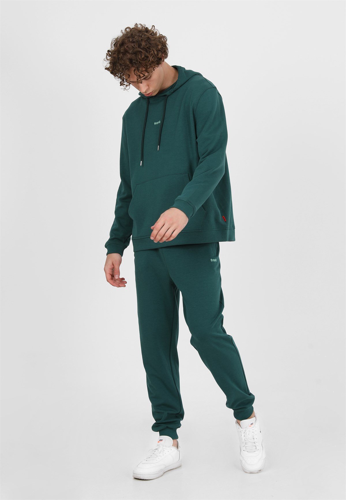 John Frank Petrol Yeşili Basic Jogger Pantolon