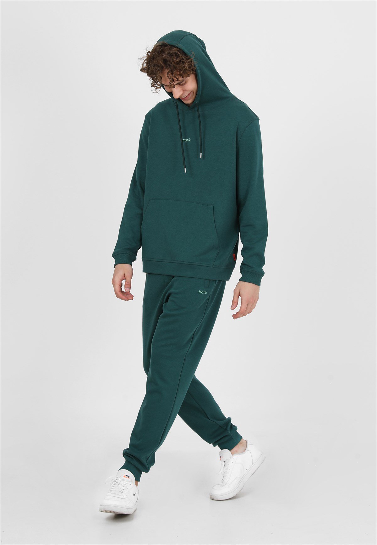 John Frank Petrol Yeşili Basic Jogger Pantolon