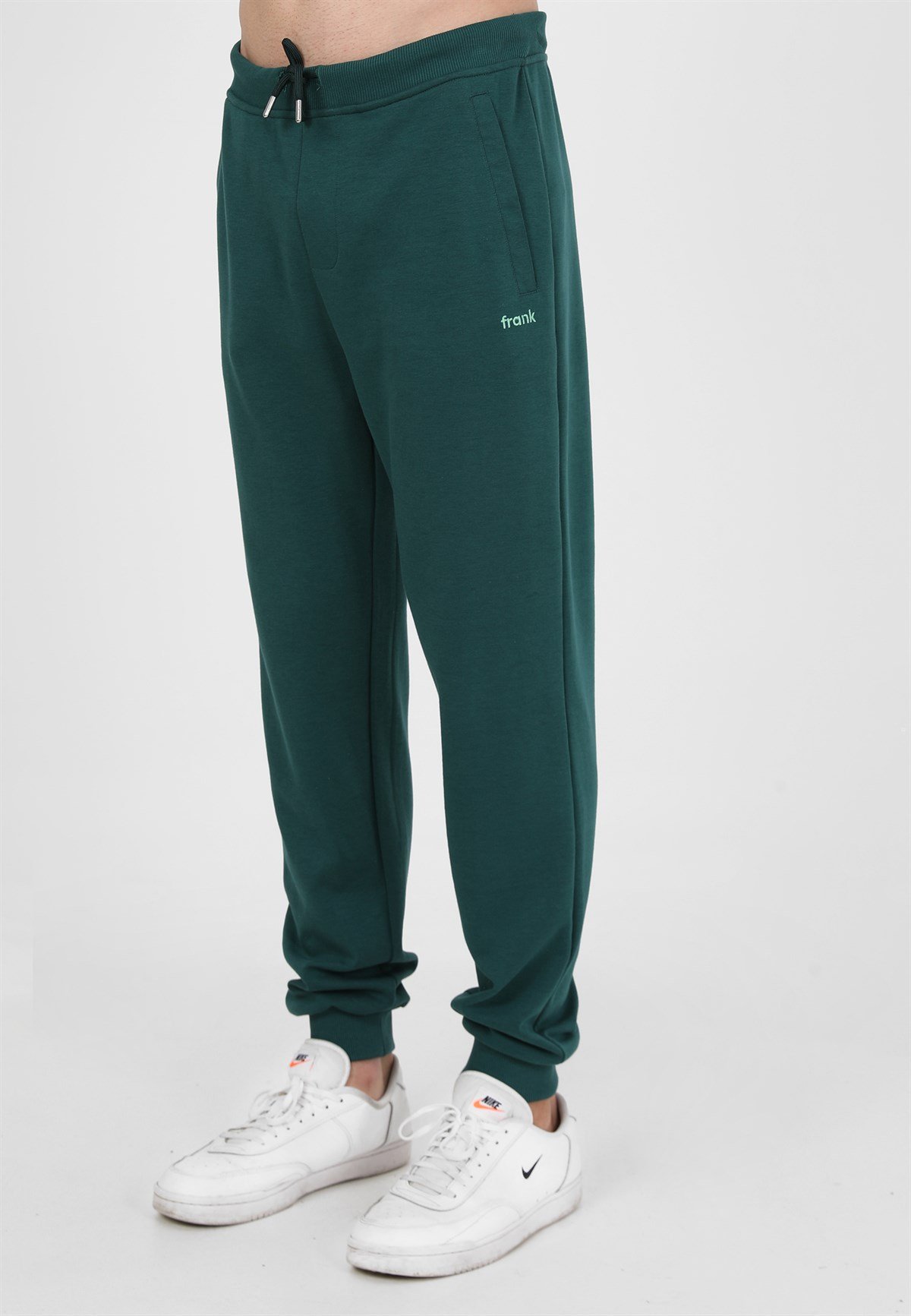 John Frank Petrol Yeşili Basic Jogger Pantolon
