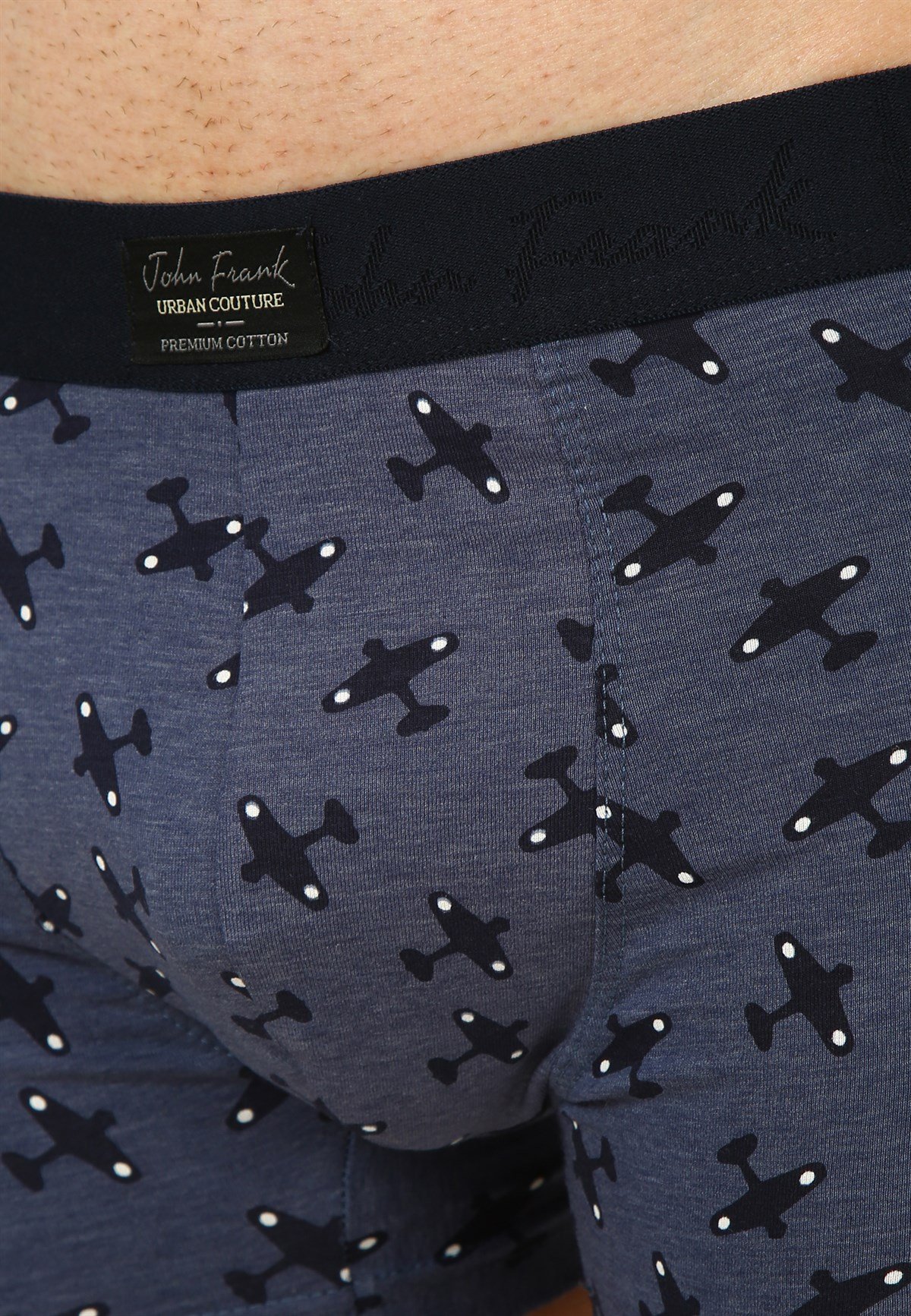 John Frank Plane Urban Couture Lacivert Boxer