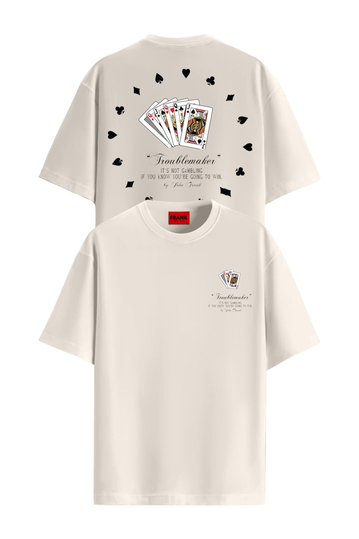 JOHN FRANK PRINTED T-SHIRT BEJ