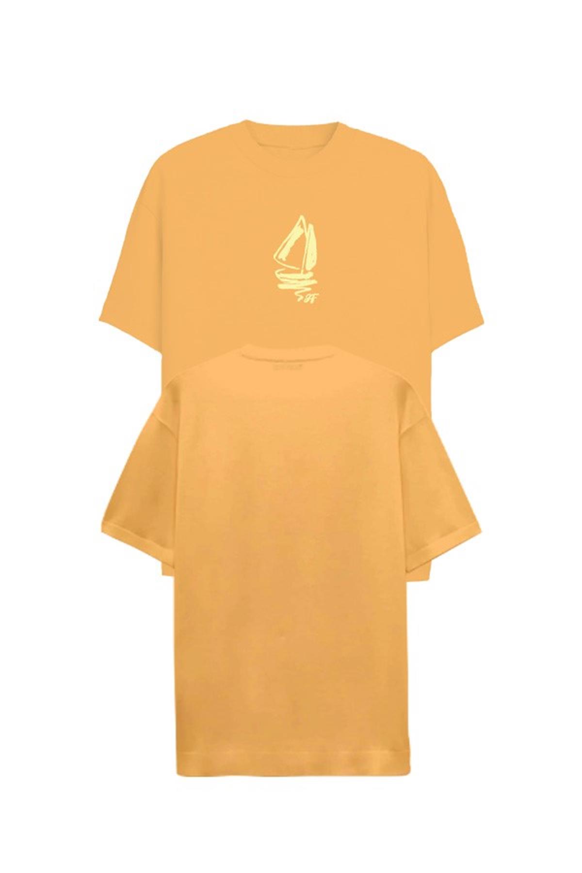 JOHN FRANK REGULAR T-SHIRT AÇIK TURUNCU