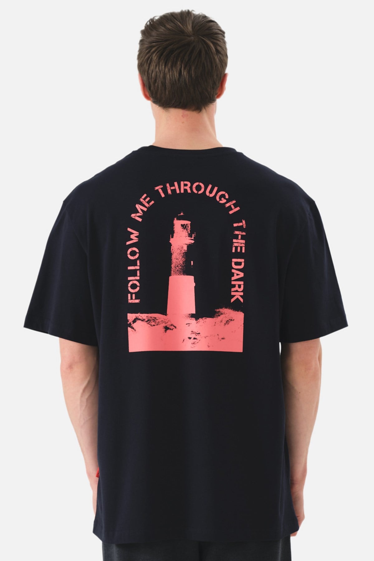 JOHN FRANK OVERSIZE T-SHIRT LACİVERT