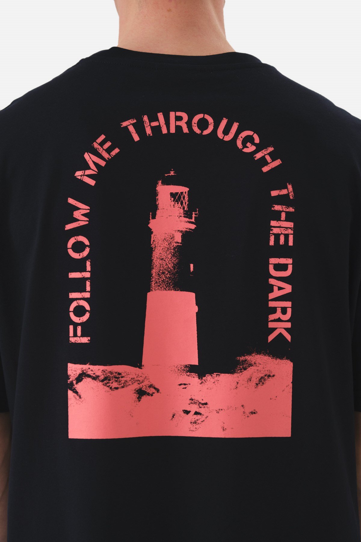 JOHN FRANK OVERSIZE T-SHIRT LACİVERT