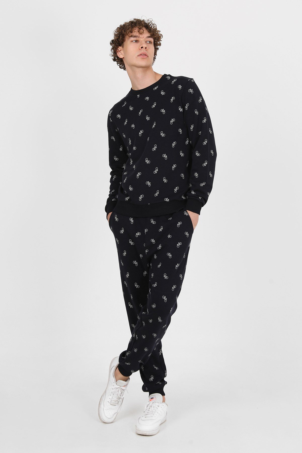 JOHN FRANK IDENTITY SWEATSHIRT LACİVERT