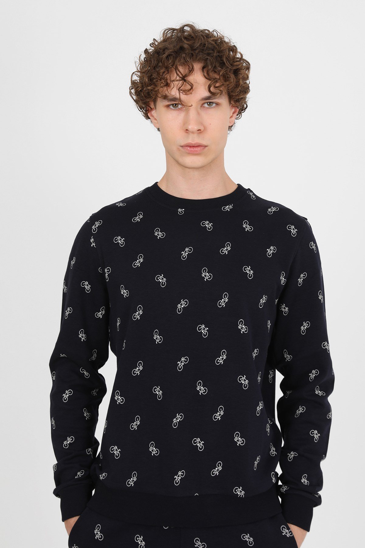 JOHN FRANK IDENTITY SWEATSHIRT LACİVERT