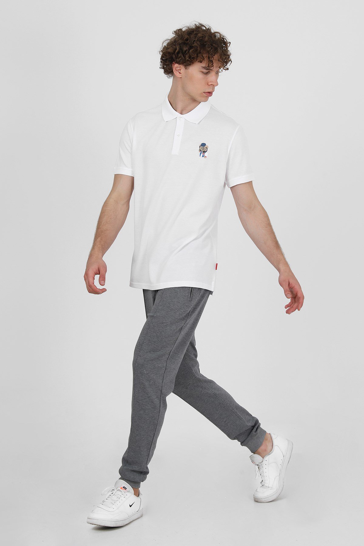 JOHN FRANK IDENTITY POLO T-SHIRT BEYAZ