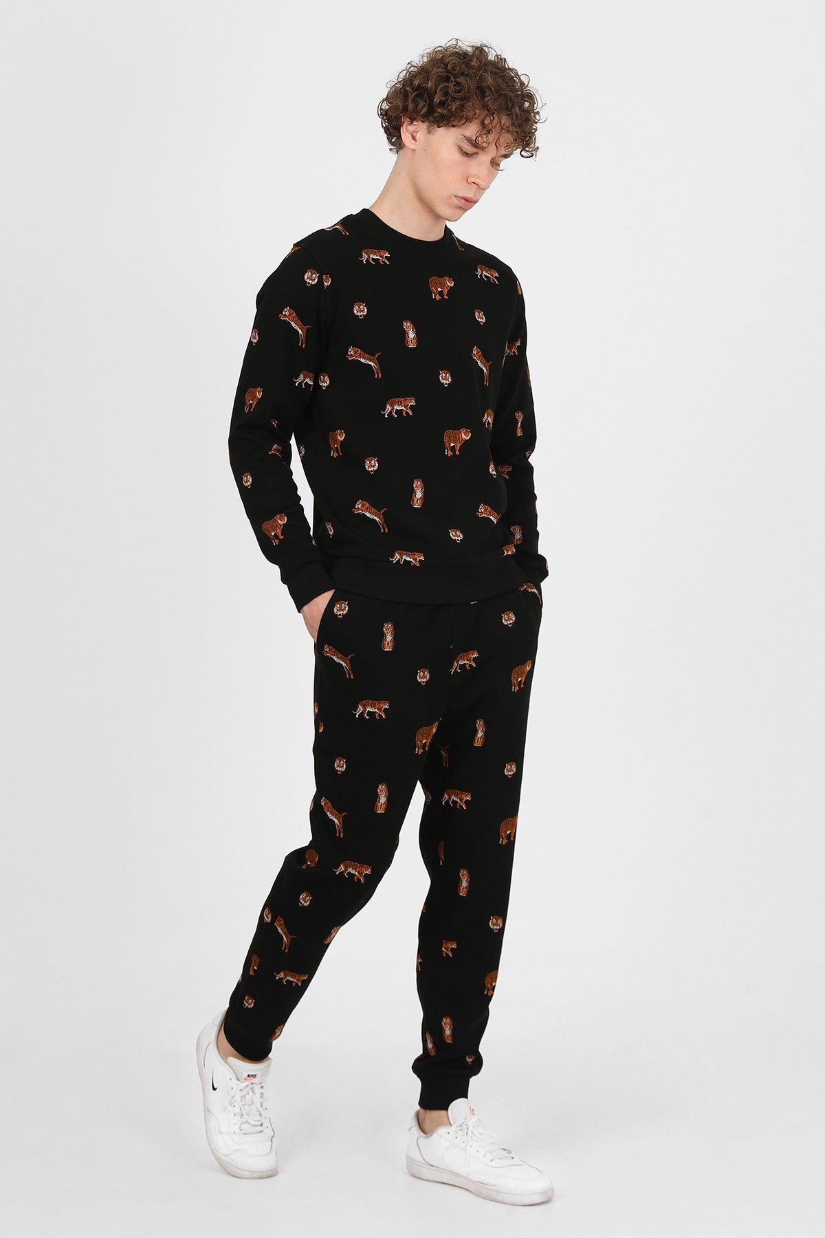John Frank Tiger Baskılı Jogger