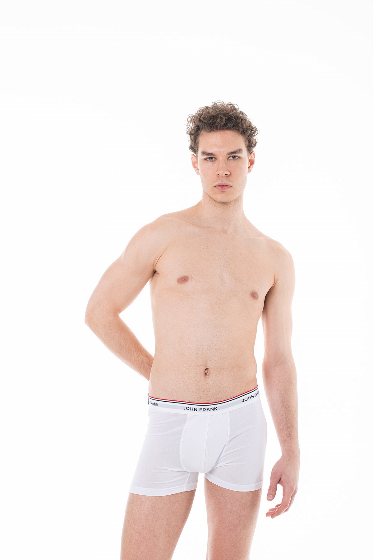 John Frank Üçlü Basic Bright Boxer