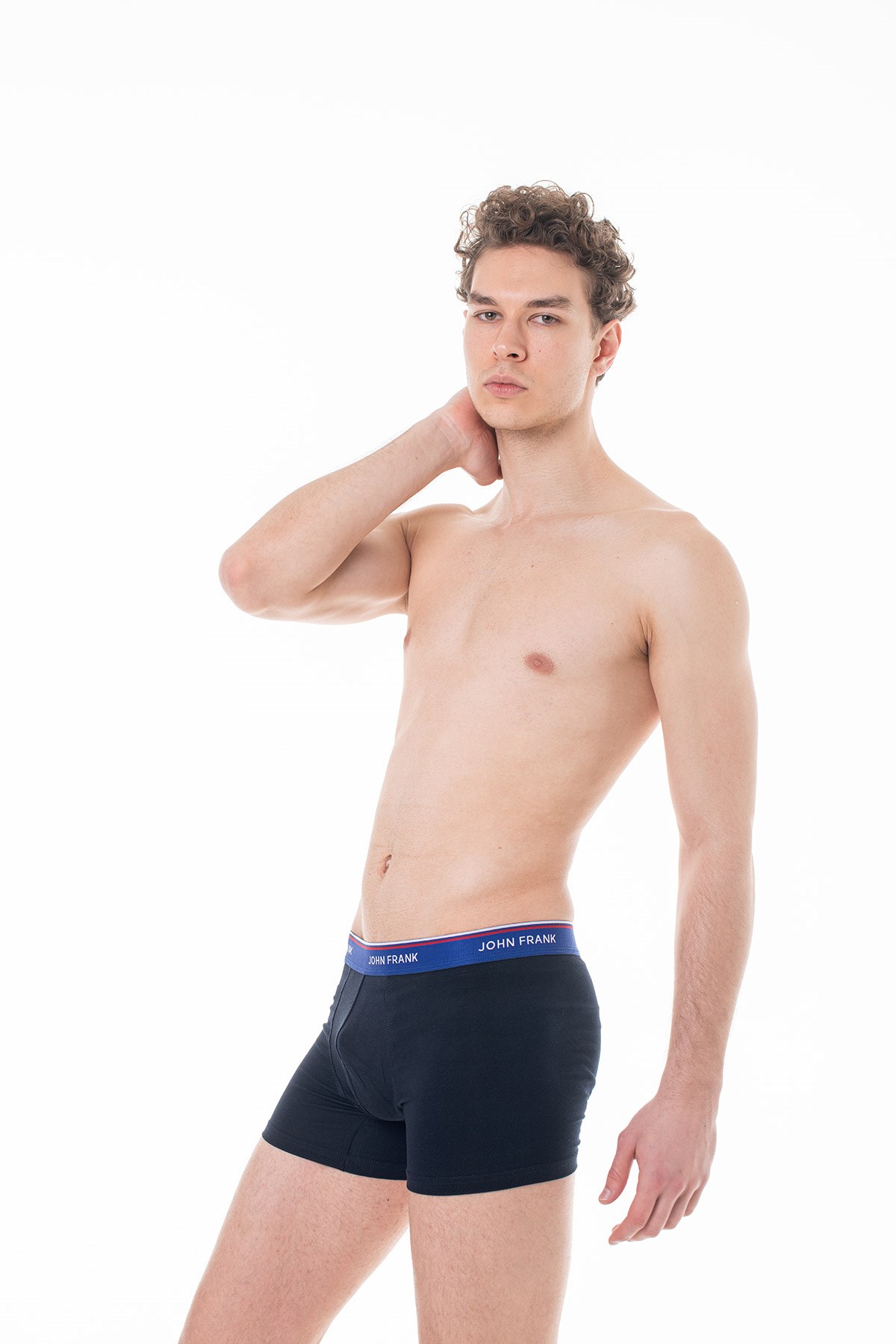 John Frank Üçlü Basic Bright Boxer