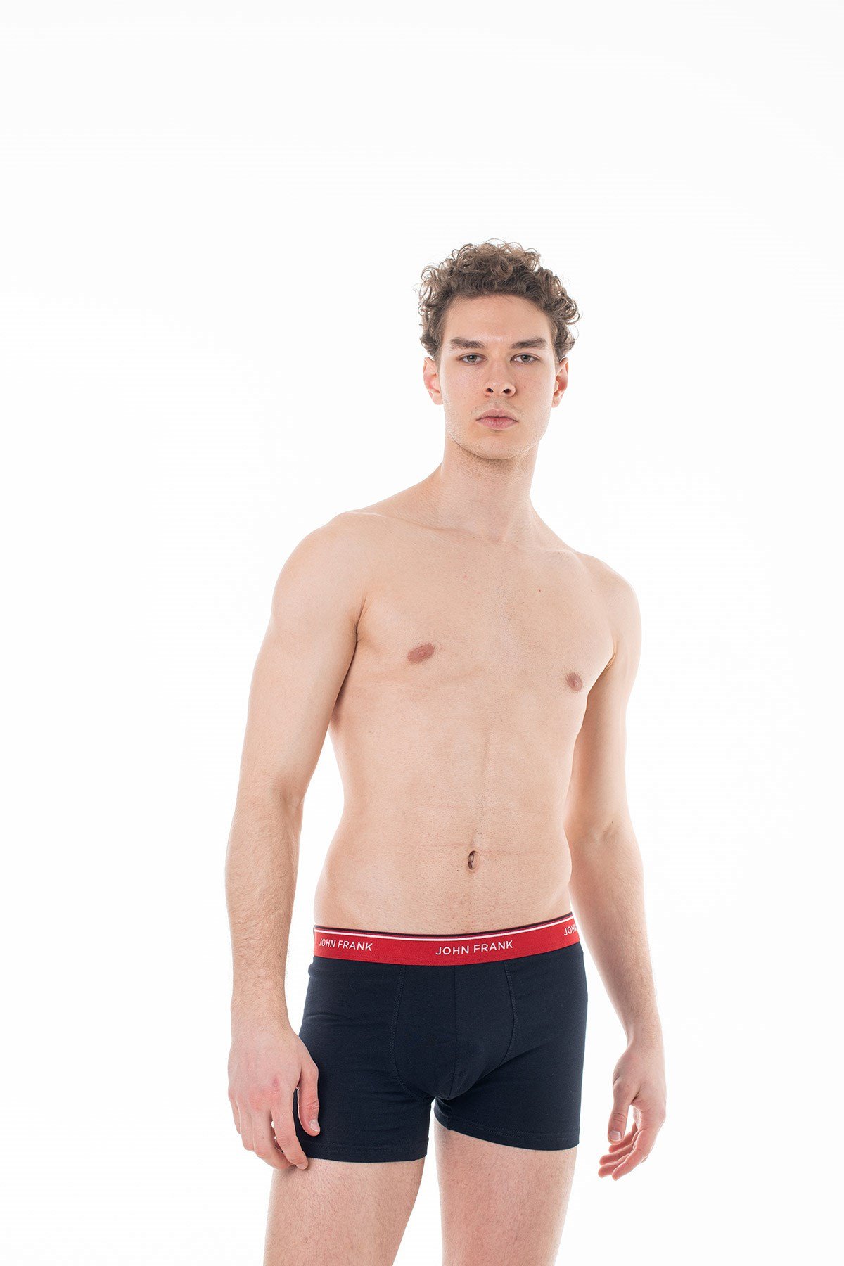 John Frank Üçlü Basic Bright Boxer