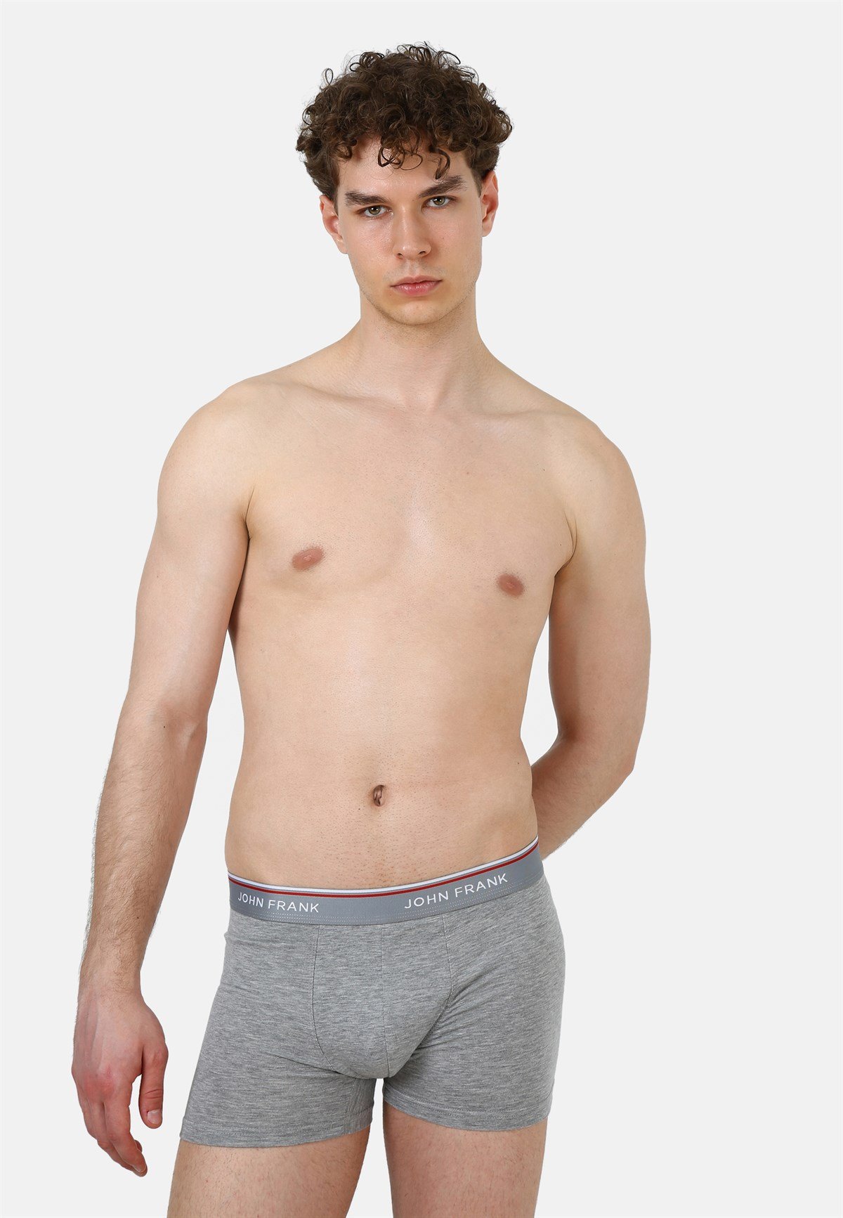 John Frank Üçlü Basic Bright Boxer