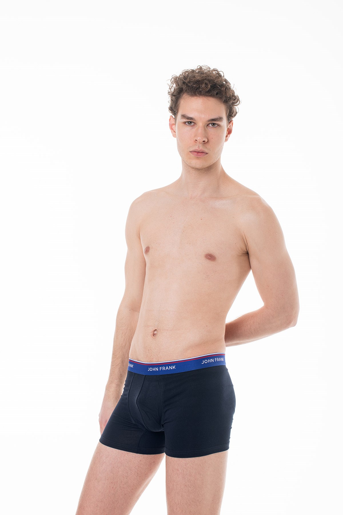 John Frank Üçlü Basic Bright Boxer