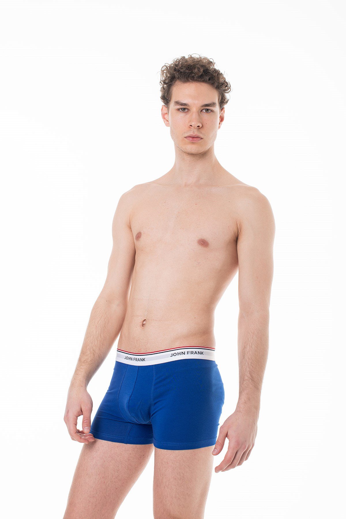 John Frank Üçlü Basic Bright Boxer