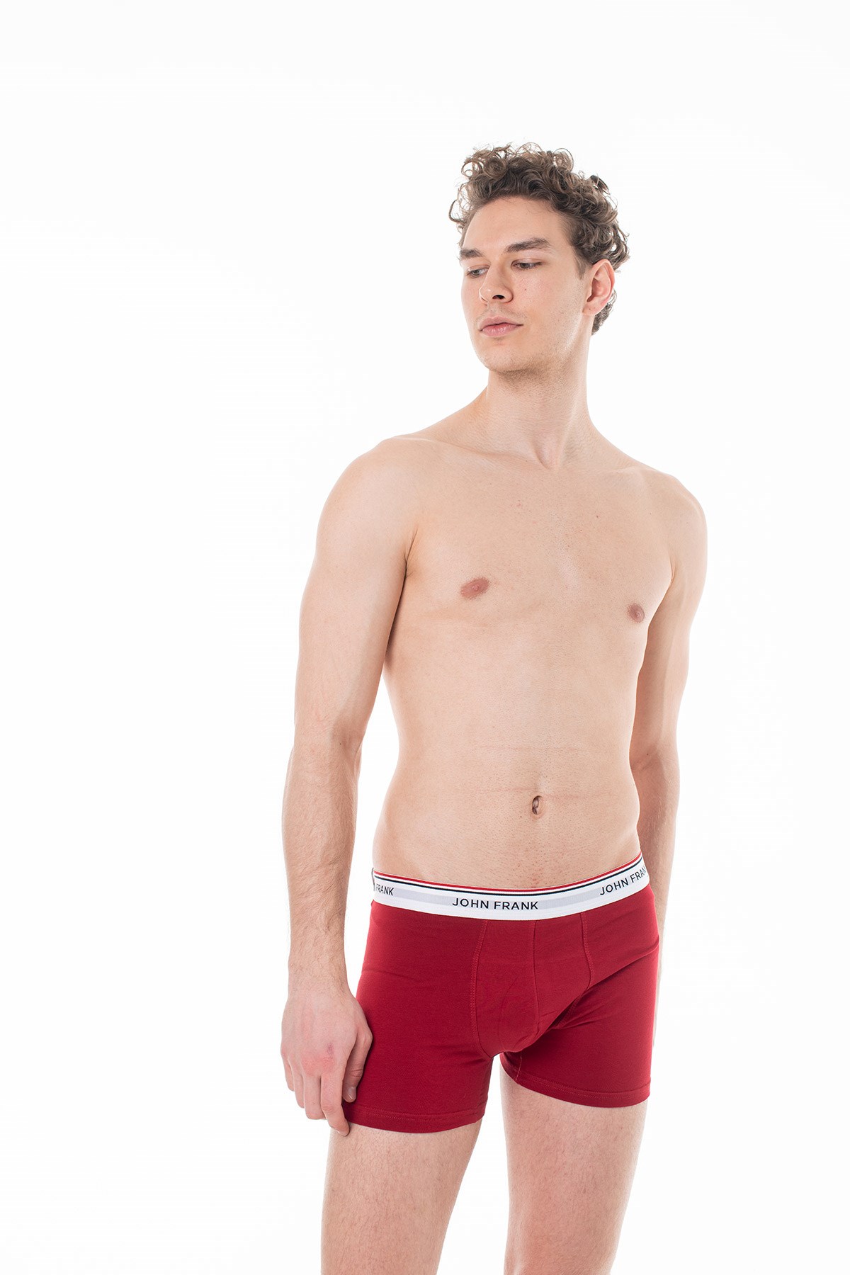John Frank Üçlü Basic Bright Boxer