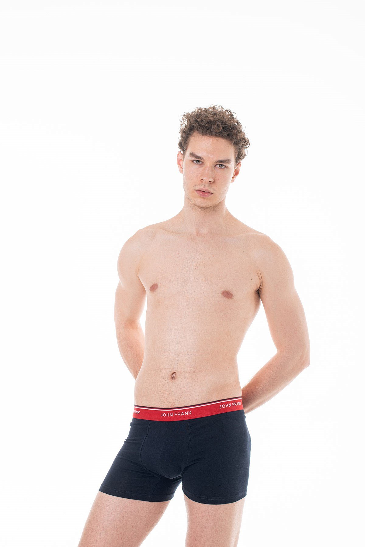 John Frank Üçlü Basic Bright Boxer