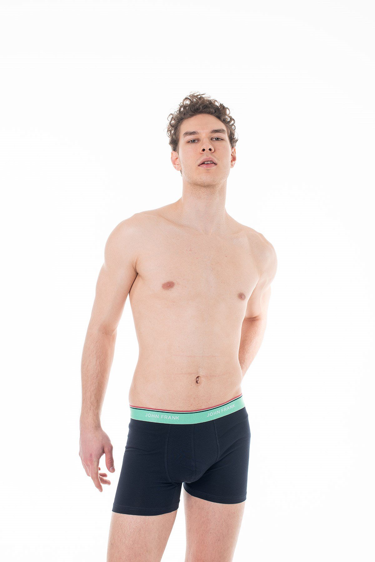 John Frank Üçlü Basic Bright Boxer