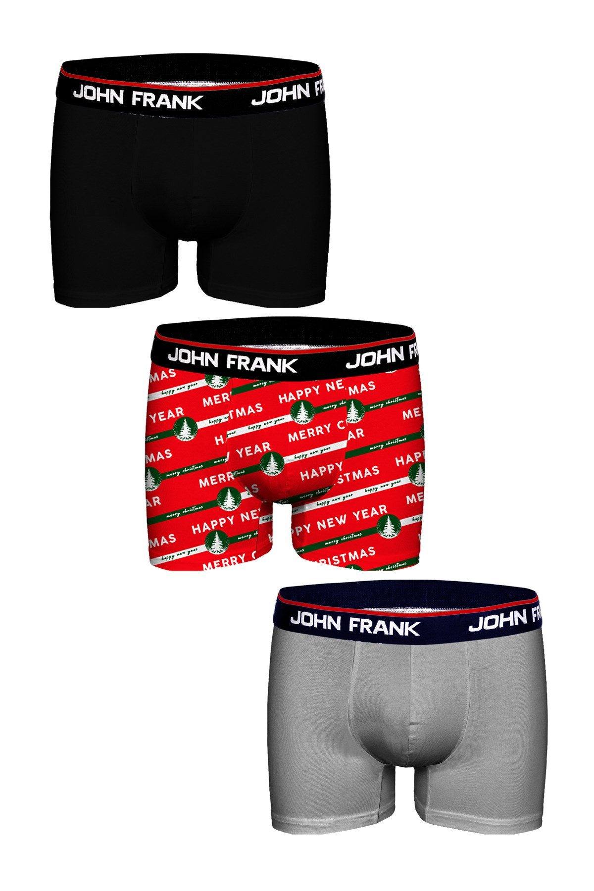 JOHN FRANK ÜÇLÜ CHRISTMAS BOXER