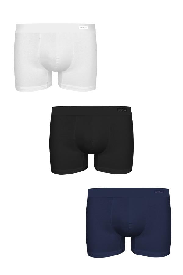 JOHN FRANK ÜÇLÜ HIDDEN PREMIUM BLACK BOXER