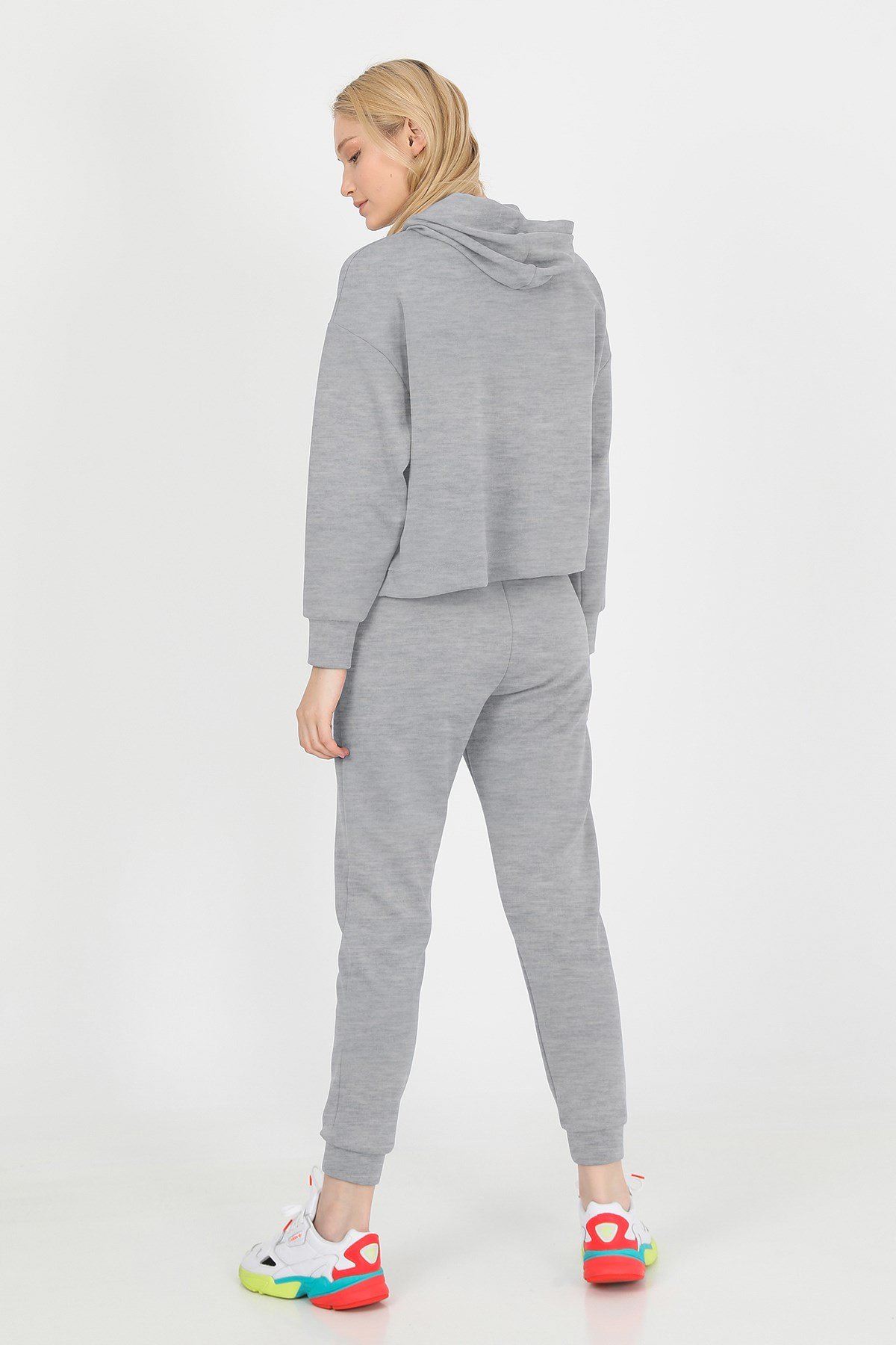 JOHN FRANK WOMAN SPORTS&LOUNGEWEAR COMFY SWEATSHIRT GRİ