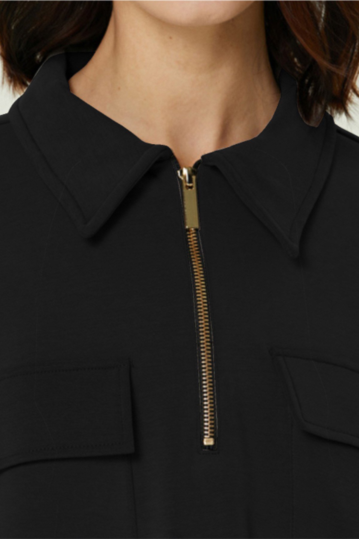 JOHN FRANK WOMAN SPORTS&LOUNGEWEAR LUXE SWEATSHIRT SİYAH