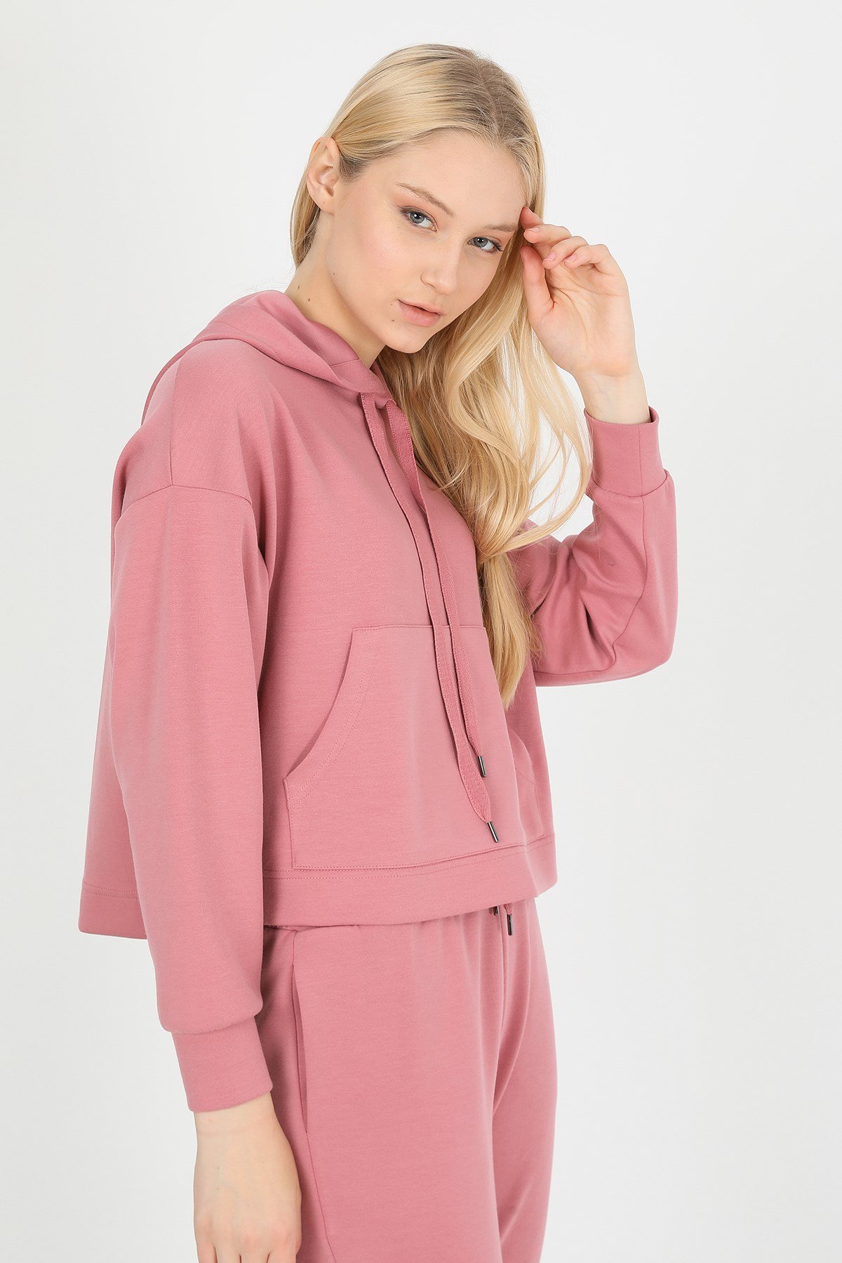 JOHN FRANK WOMAN SPORTS&LOUNGEWEAR SWEATSHIRT BEBE PEMBE