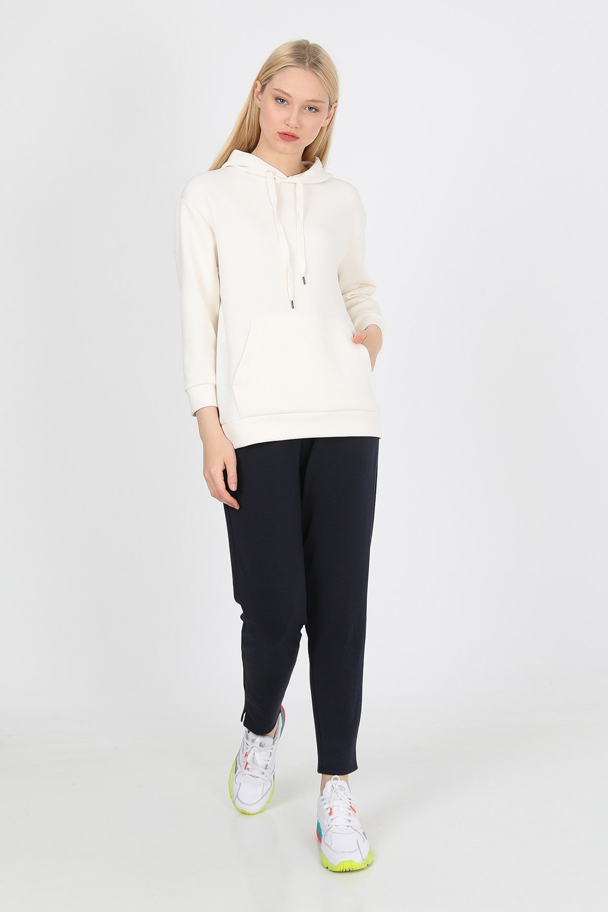 JOHN FRANK WOMAN SPORTS&LOUNGEWEAR SWEATSHIRT EKRU