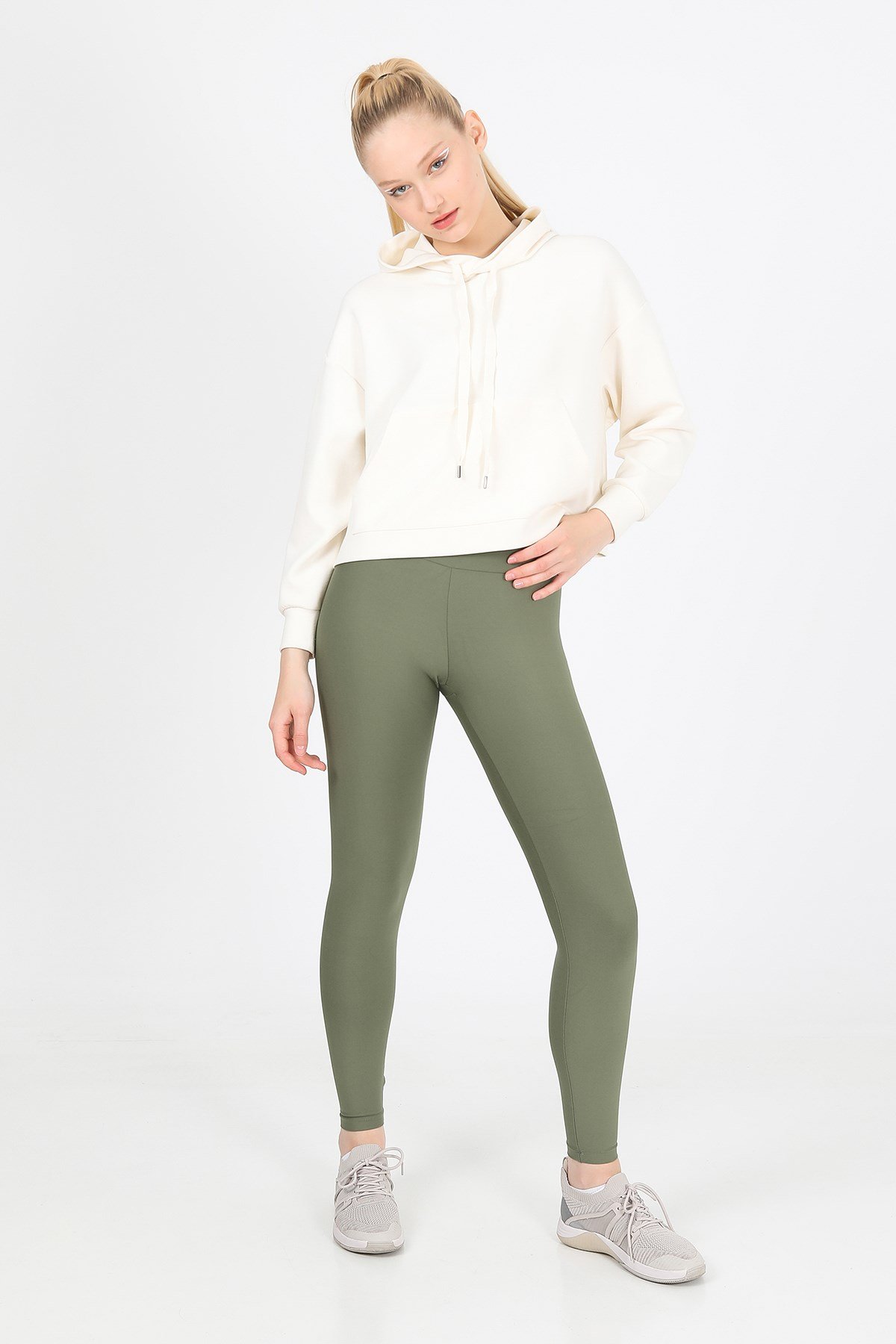 JOHN FRANK WOMAN SPORTS&LOUNGEWEAR SWEATSHIRT EKRU