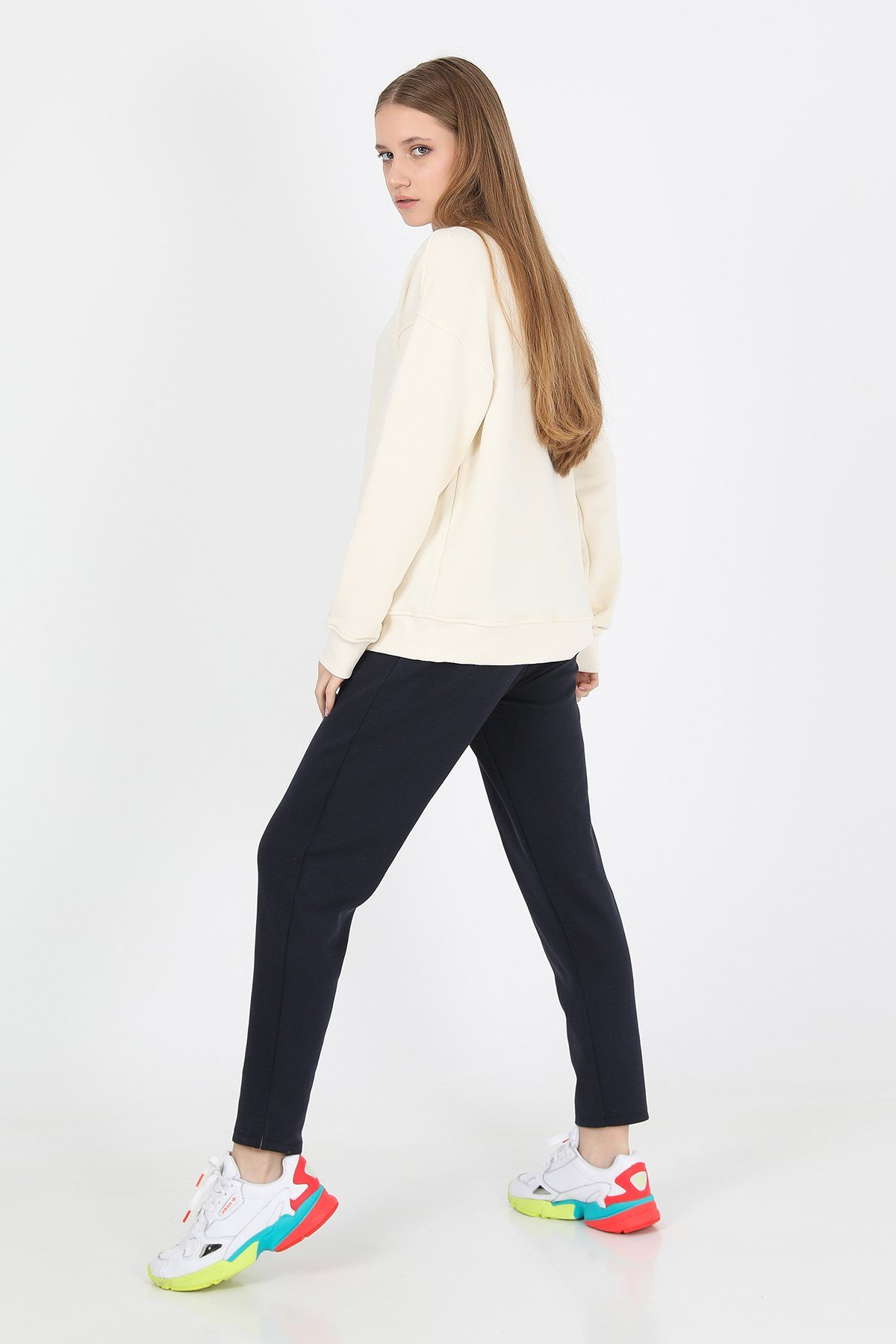 JOHN FRANK WOMAN SPORTS&LOUNGEWEAR SWEATSHIRT EKRU
