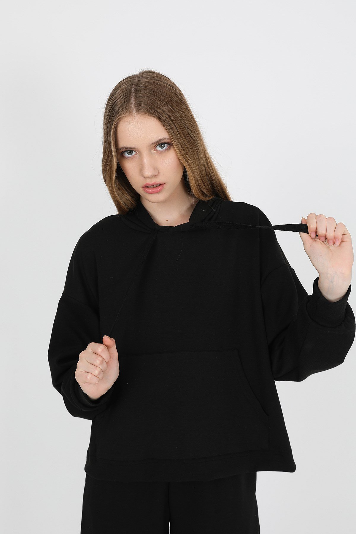 JOHN FRANK WOMAN SPORTS&LOUNGEWEAR SWEATSHIRT SİYAH