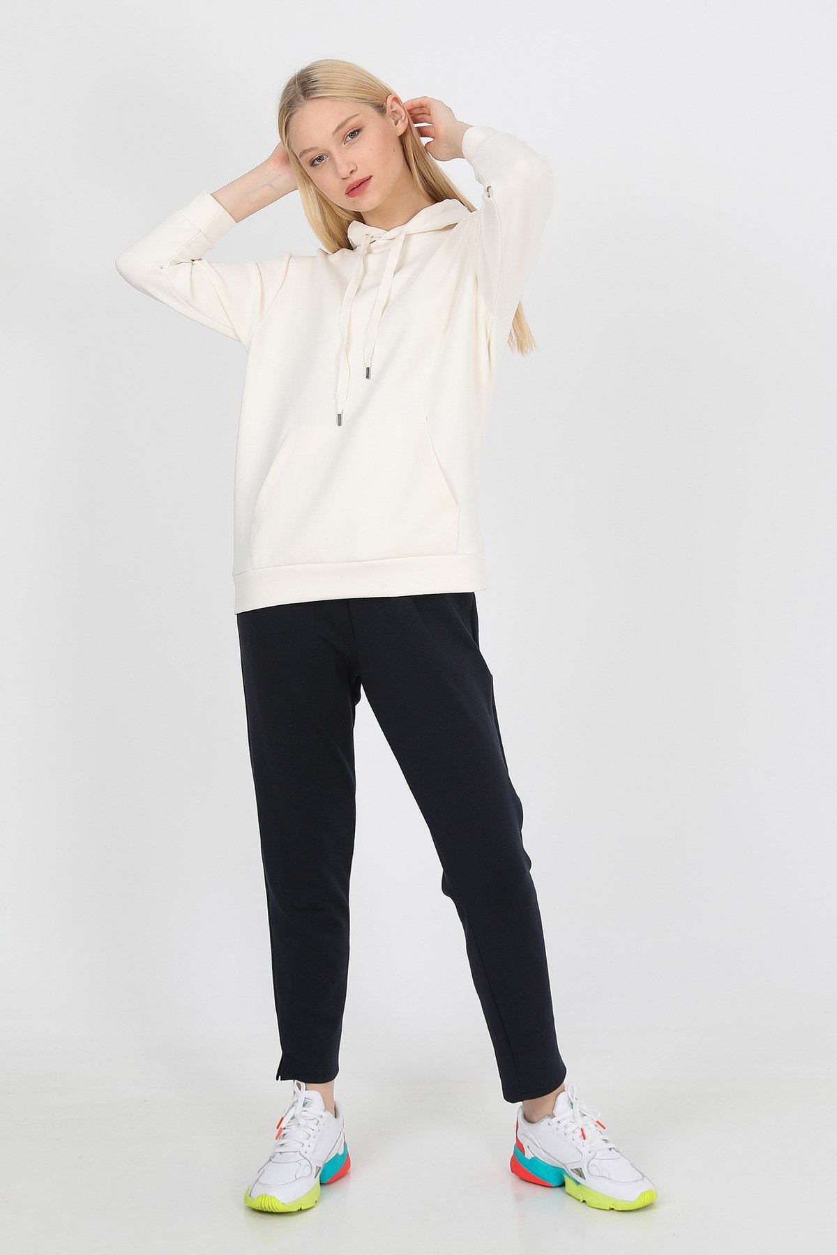 JOHN FRANK WOMAN SPORTS&LOUNGEWEAR SWEATSHIRT EKRU