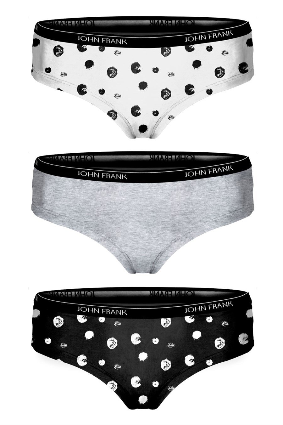 JOHN FRANK WOMEN BLACK&WHITE ÜÇLÜ HIPSTER