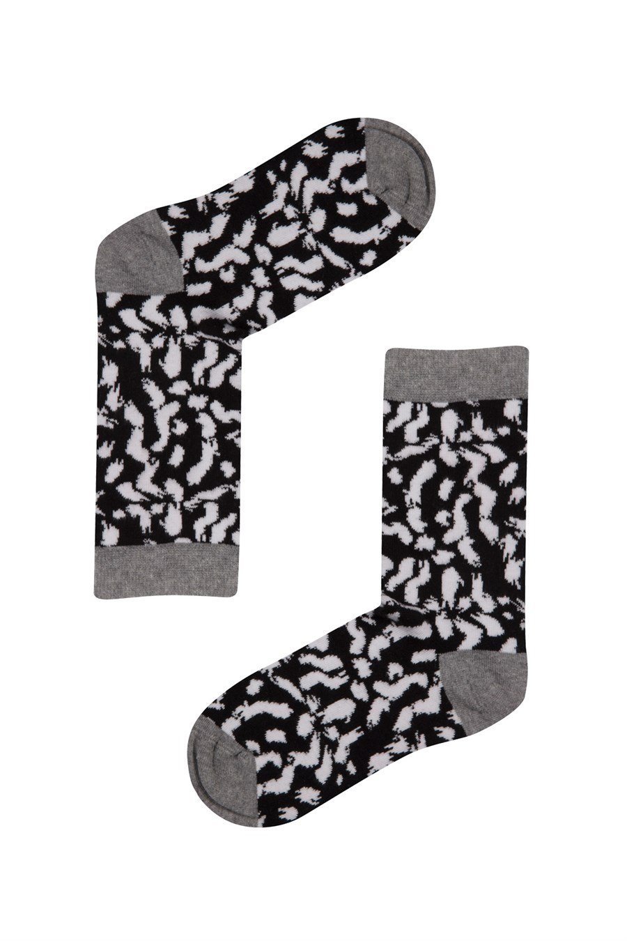 JOHN FRANK W BLACK&WHITE UZUN ÇORAP MULTICOLOR