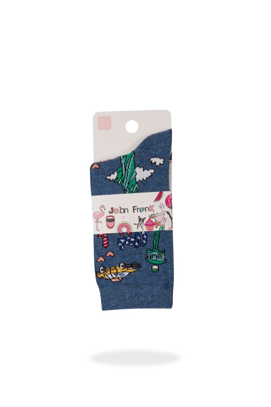 JOHN FRANK WOMEN FUN SOCKS UZUN ÇORAP MULTICOLOR