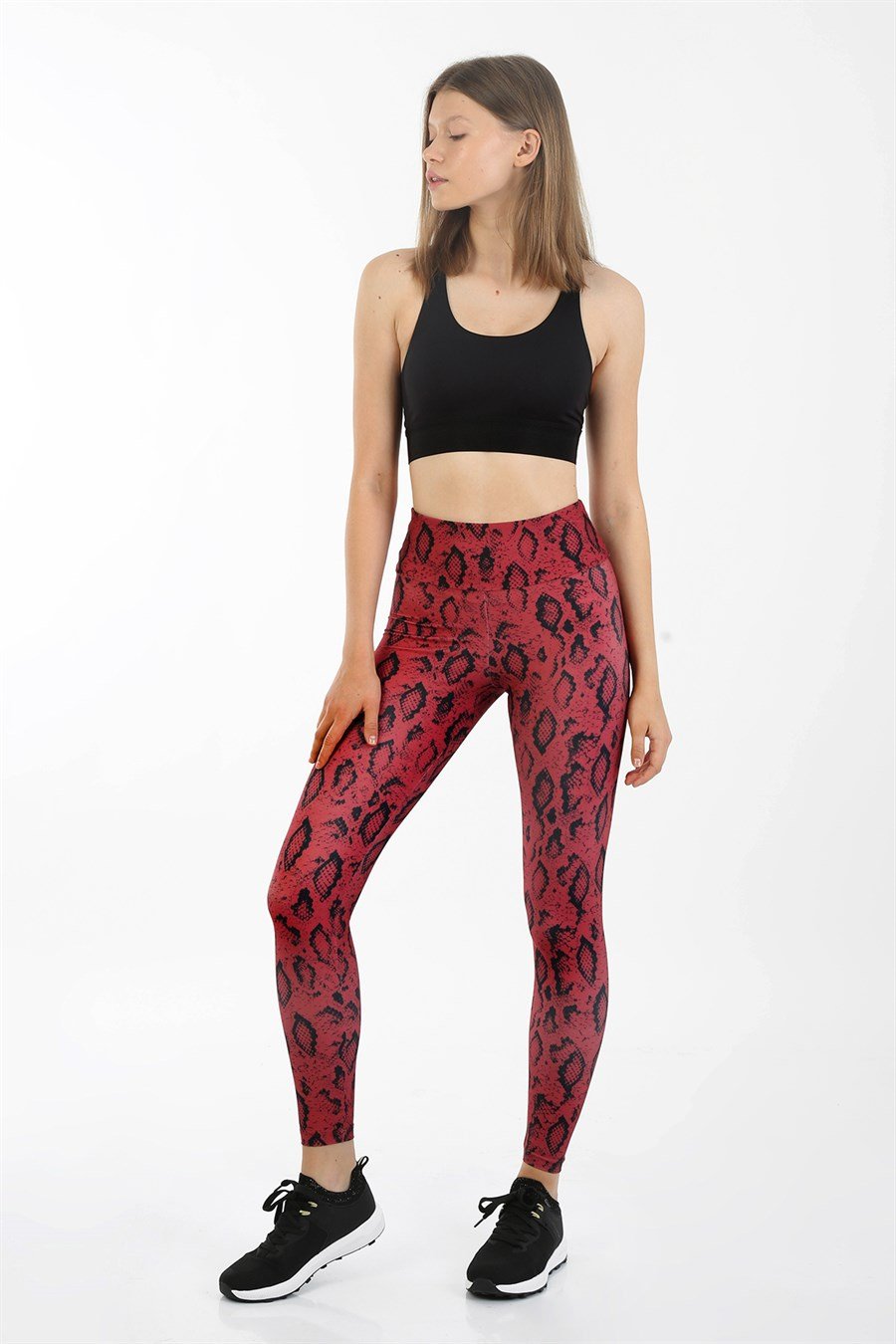 JOHN FRANK WOMEN LEGGING KIRMIZI