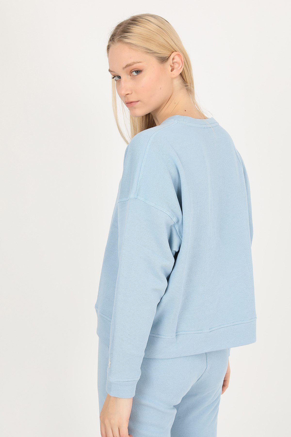 JOHN FRANK WOMAN SPORTS&LOUNGEWEAR SWEATSHIRT BEBE MAVİ
