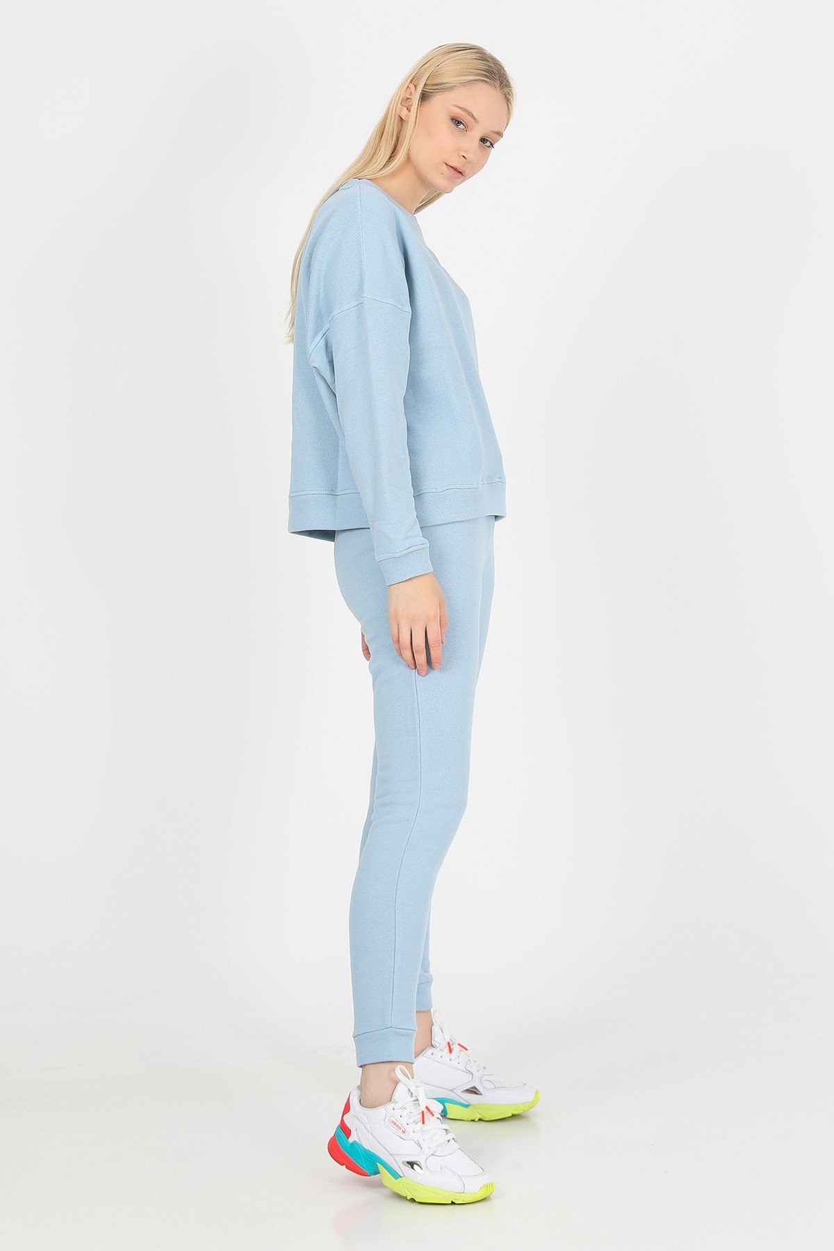 JOHN FRANK WOMAN SPORTS&LOUNGEWEAR SWEATSHIRT BEBE MAVİ