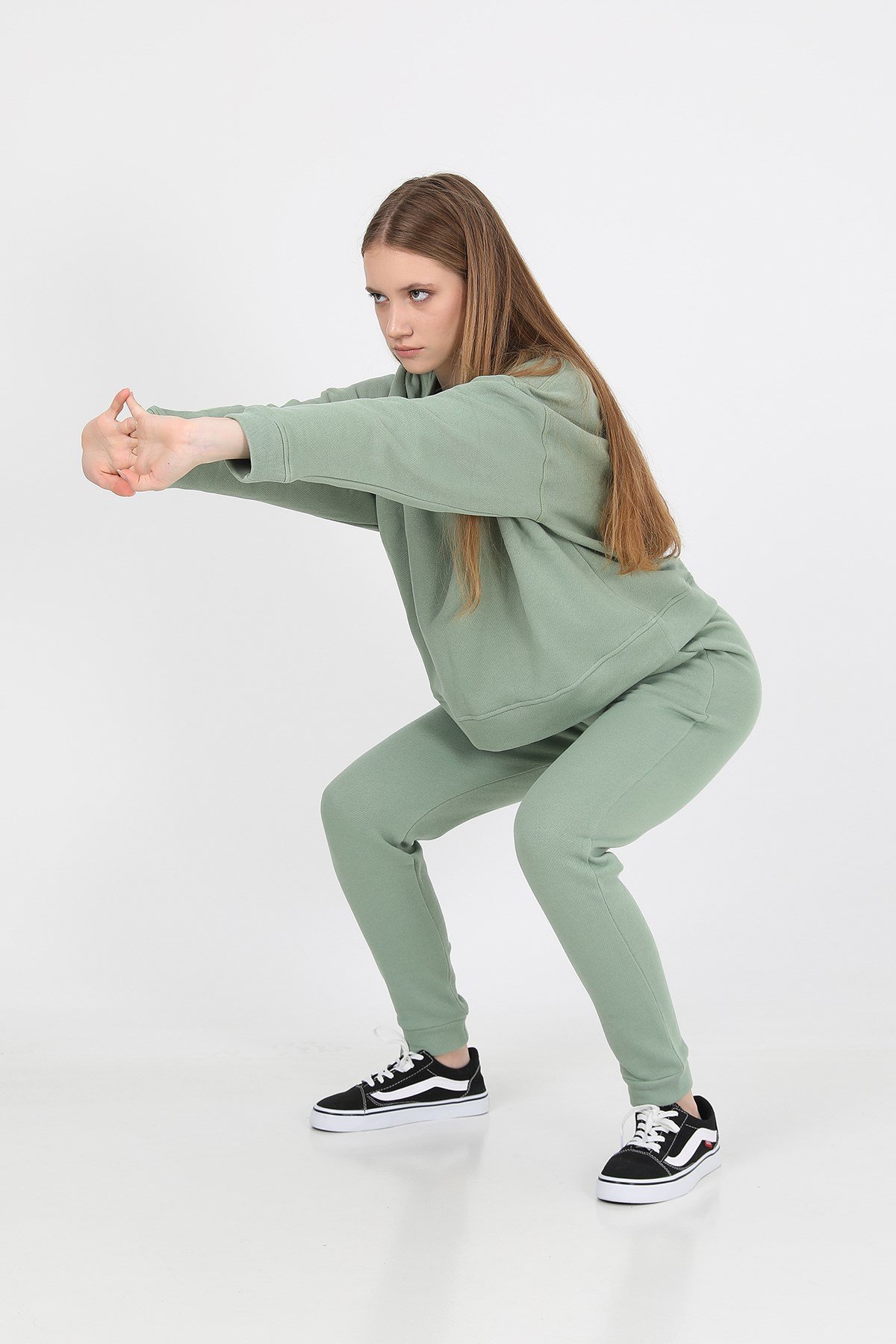JOHN FRANK WOMAN SPORTS&LOUNGEWEAR SWEATSHIRT JADE YEŞİL