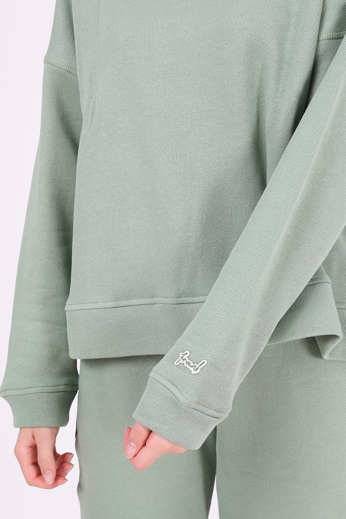JOHN FRANK WOMAN SPORTS&LOUNGEWEAR SWEATSHIRT JADE YEŞİL