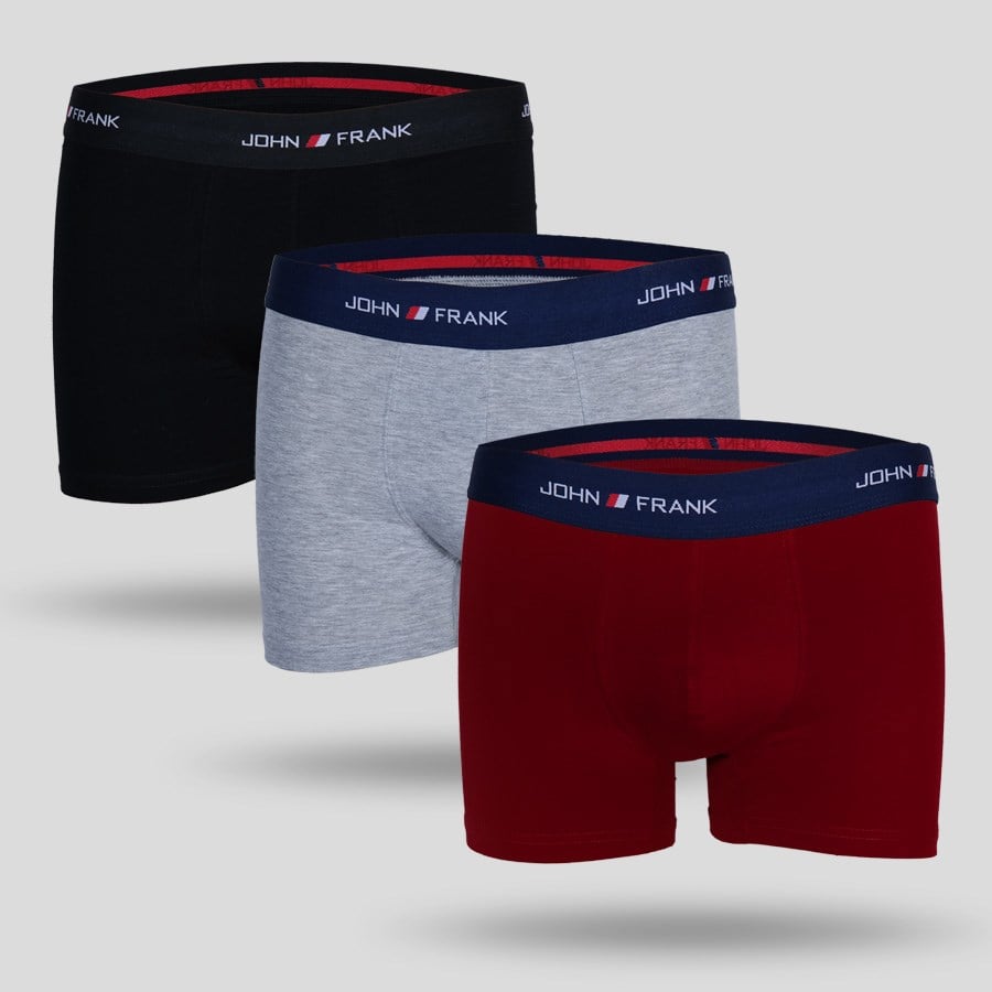 Üçlü John Frank Erkek Boxer (JF3B17-L)