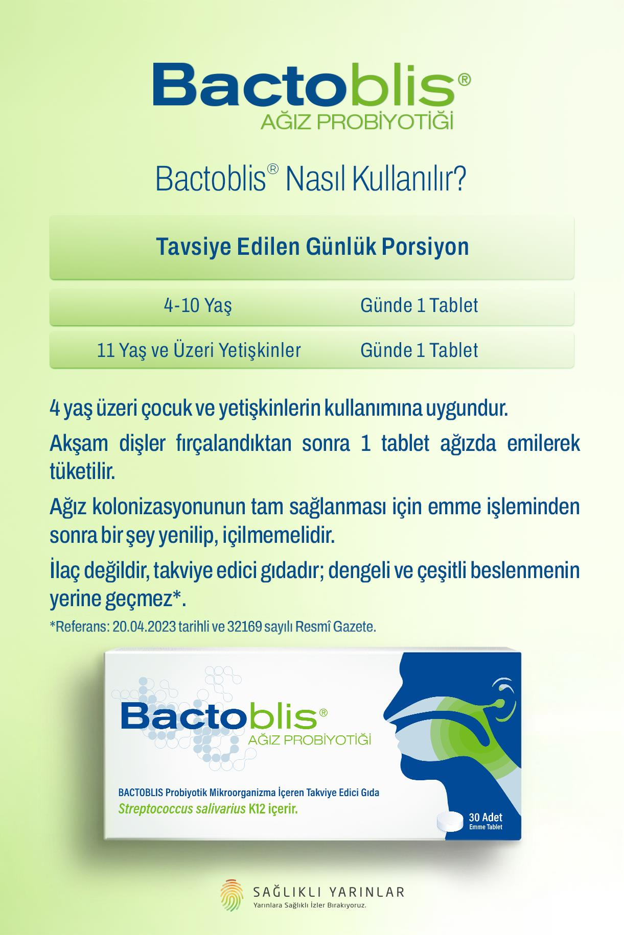 Bactoblis Oral Probiyotik 30 Tb