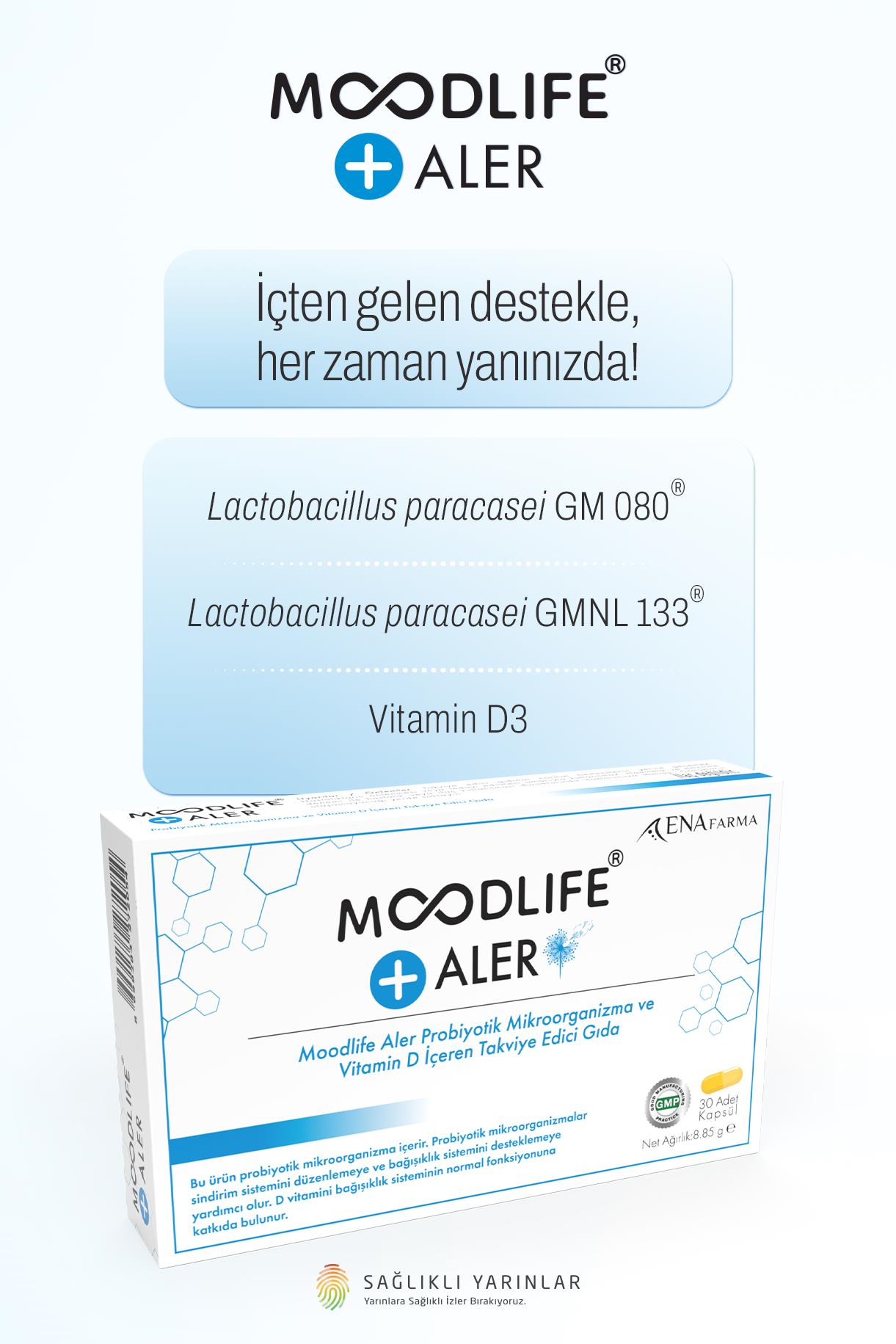 Moodlife Aler Probiyotik Destek 30 Kapsül
