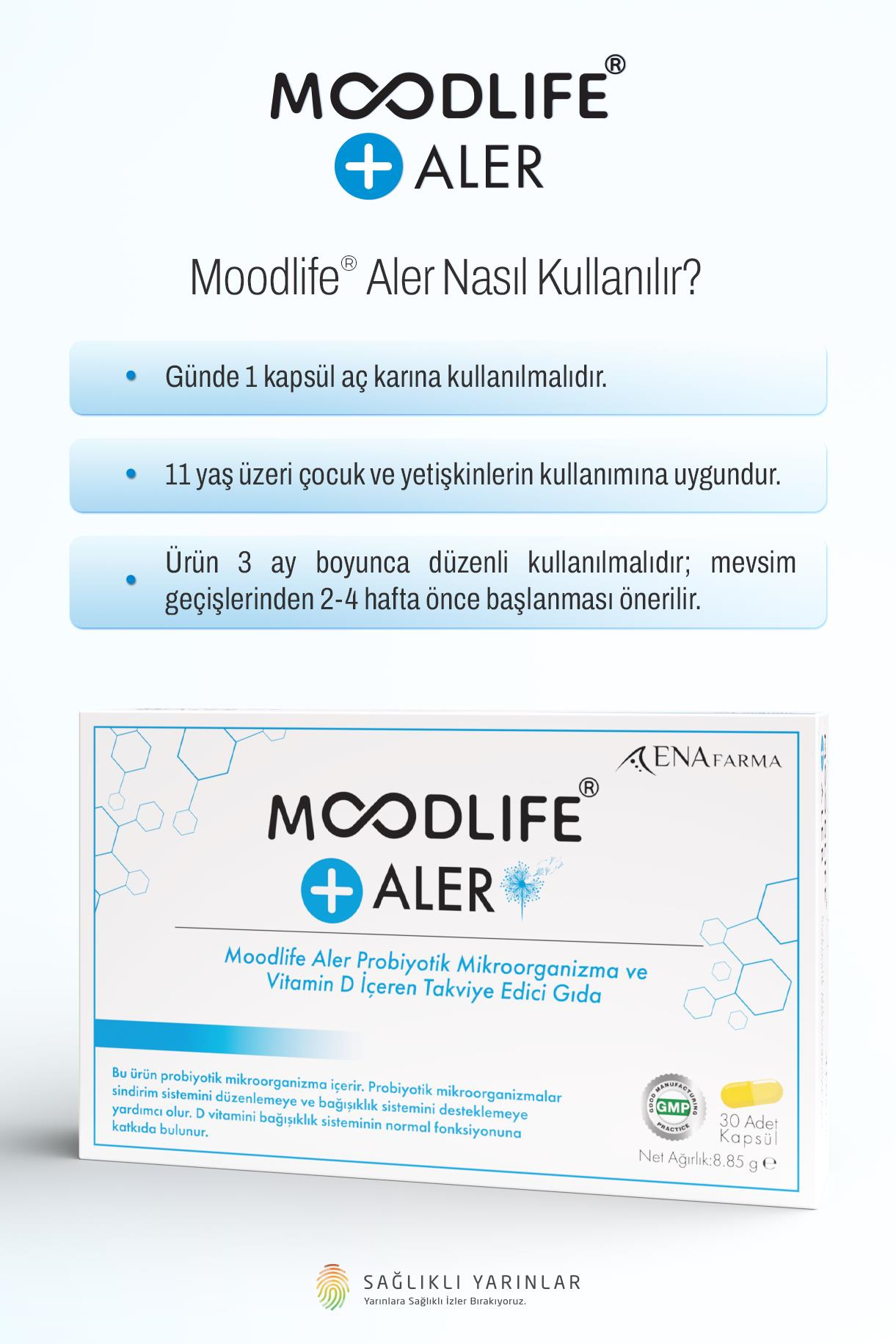 Moodlife Aler Probiyotik Destek 30 Kapsül